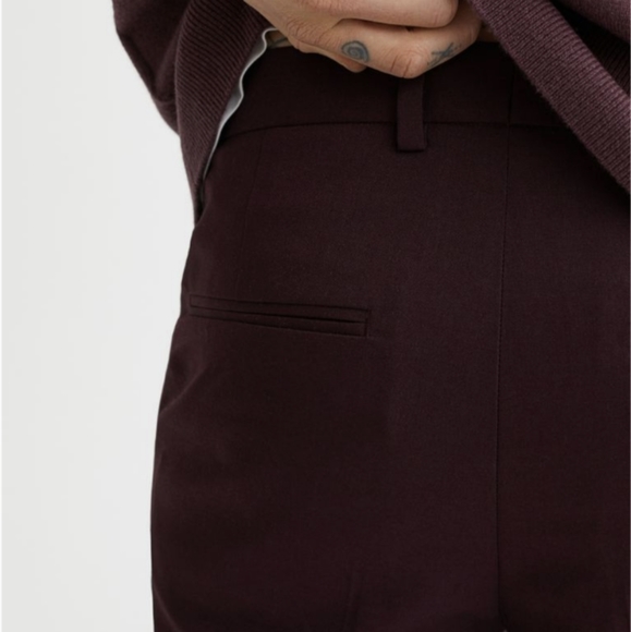 NWT RW&CO. Mens Skinny Fit Suit Pants in Burgundy - Picture 3 of 5